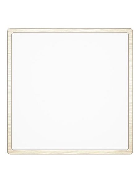 Plafonnier LED carré en saillie, nickel mat, FUEVA 6, 390 x 390 mm, 17,5 W, 2800 lm, CCT (2700K-4000K-6500K), IP20