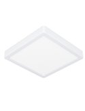 Plafón LED inteligente CONNECT-Z cuadrado blanco FUEVA 6-Z 220×220mm, 10,5W 1600Lm, RGB+CCT (2700K-6500K)