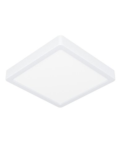 FUEVA 6-Z 220x220mm, 10,5W 1600Lm, RGB+CCT (2700K-6500K), luminária de teto LED inteligente CONNECT-Z quadrada branca