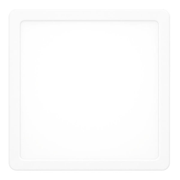 Plafonnier LED intelligent carré blanc CONNECT-Z FUEVA 6-Z 220 x 220 mm, 10,5 W, 1 600 lm, RGB+CCT (2 700 K-6 500 K)