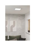 Plafón LED inteligente CONNECT-Z cuadrado blanco FUEVA 6-Z 290×290mm, 13,5W 2000Lm, RGB+CCT (2700K-6500K)