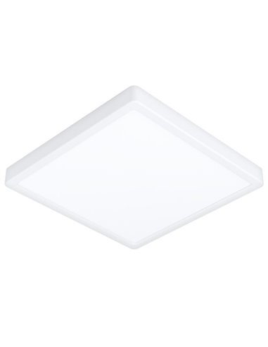 Plafón LED inteligente CONNECT-Z cuadrado blanco FUEVA 6-Z 290×290mm, 13,5W 2000Lm, RGB+CCT (2700K-6500K)