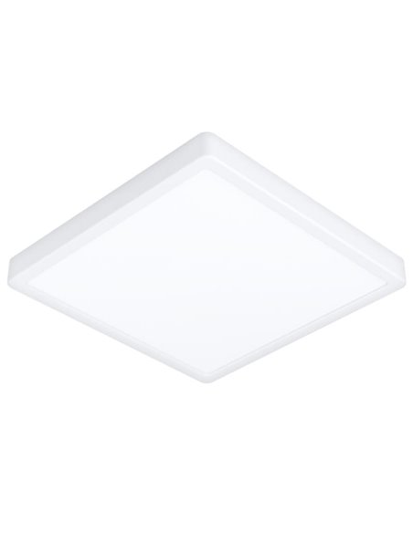 Plafón LED inteligente CONNECT-Z cuadrado blanco FUEVA 6-Z 290×290mm, 13,5W 2000Lm, RGB+CCT (2700K-6500K)