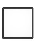 Plafón LED inteligente CONNECT-Z cuadrado negro FUEVA 6-Z 290×290mm, 13,5W 2000Lm, RGB+CCT (2700K-6500K)