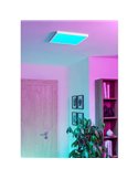 Plafón LED inteligente CONNECT-Z cuadrado blanco FUEVA 6-Z 390×390mm, 17,8W 2700Lm, RGB+CCT (2700K-6500K)