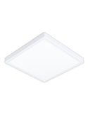 Plafón LED inteligente CONNECT-Z cuadrado blanco FUEVA 6-Z 390×390mm, 17,8W 2700Lm, RGB+CCT (2700K-6500K)