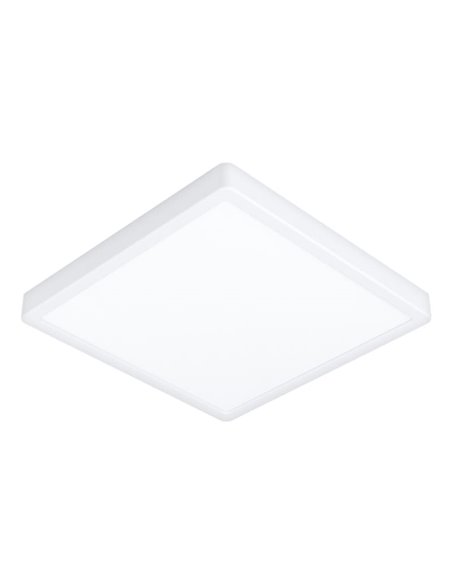 Plafón LED inteligente CONNECT-Z cuadrado blanco FUEVA 6-Z 390×390mm, 17,8W 2700Lm, RGB+CCT (2700K-6500K)