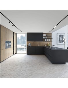 Spot d'angle diffuseur LED sur rail d'angle MAGNETO 16W noir 4000K 2