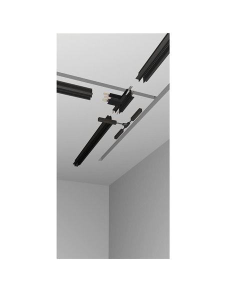 Foco colgante LED en forma de bola para carril magnético Magneto 7W 3000K negro/Oro Con y Sin Triac