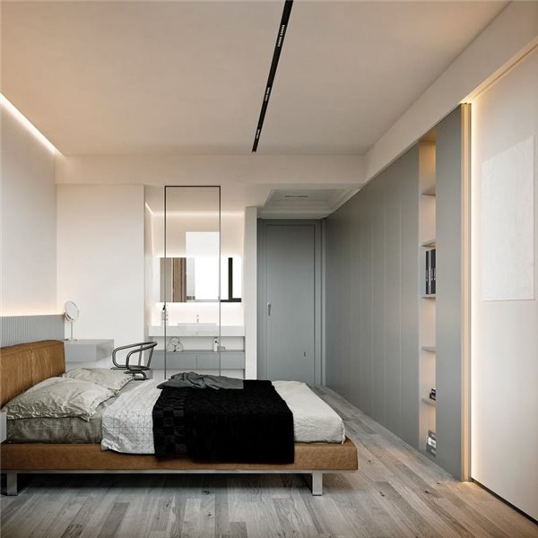 Foco difusor de ângulo LED trilho magnético Magneto 16W preto 3000K Regulável em intensidade Triac