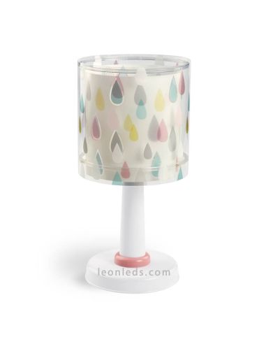 Candeeiro de Mesa Infantil e Juvenil Gotas de água coloridas Série Color Rain Dalber 41431 | Leon Iluminação LED