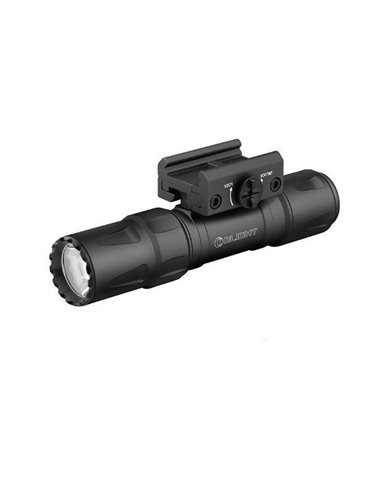 Linterna táctica para arma corta ODIN S 1500Lm, 250m alcance, IPX8 con montura Picatinny