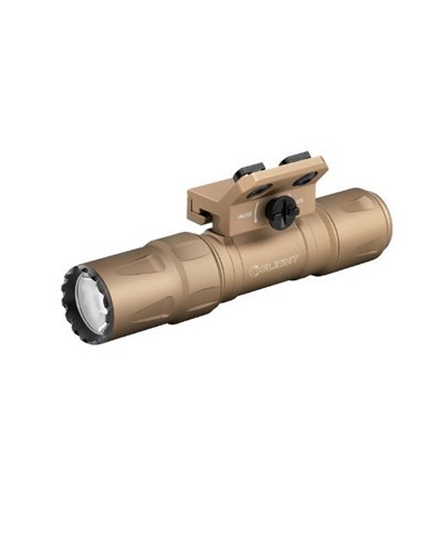 Linterna táctica ODIN S M-LOCK 1500Lm, 250m alcance, IPX8, modo estroboscópico Marrón