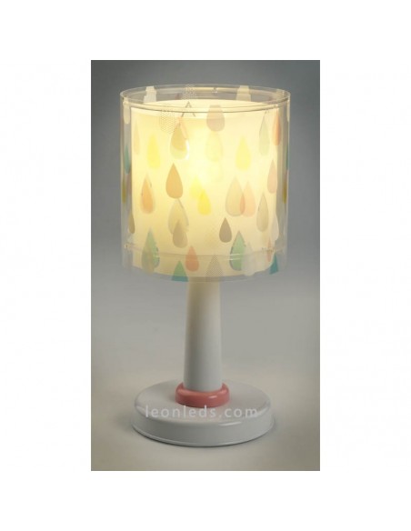 Candeeiro de Mesa Infantil e Juvenil Gotas de água coloridas Série Color Rain Dalber 41431 | Leon Iluminação LED