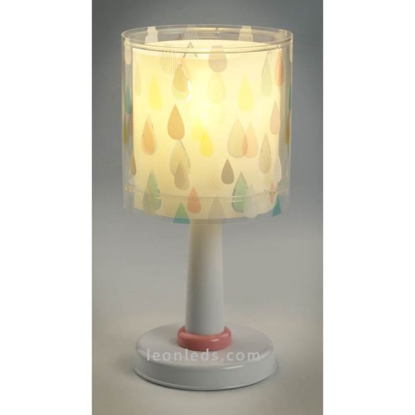 Lámpara de Sobremesa Infantil Juvenil gotas de agua de colores Serie Color Rain Dalber 41431 | LeonLeds Iluminación