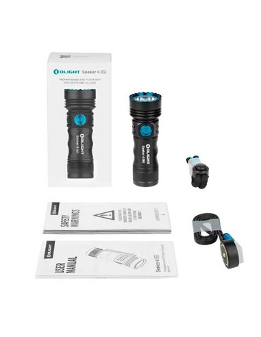 Linterna EDC recargable SEEKER 4 Mini 1.200Lm con luz blanca + UV 365nm IPX8 y carga magnética