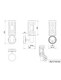 Aplique para pared PALOMA estilo farolillo, bombilla excl. 1x E27 max. 28W IP44 Antracita