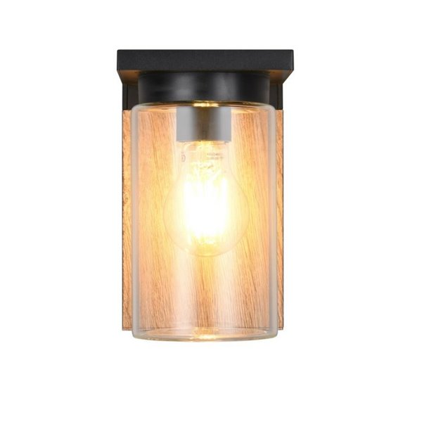 Aplique para exterior ARDILA, sensor oscuridad, bombilla excl. 1x E27 max. 40W IP44 Madera