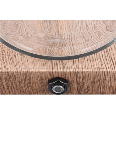 Aplique para exterior ARDILA, sensor oscuridad, bombilla excl. 1x E27 max. 40W IP44 Madera