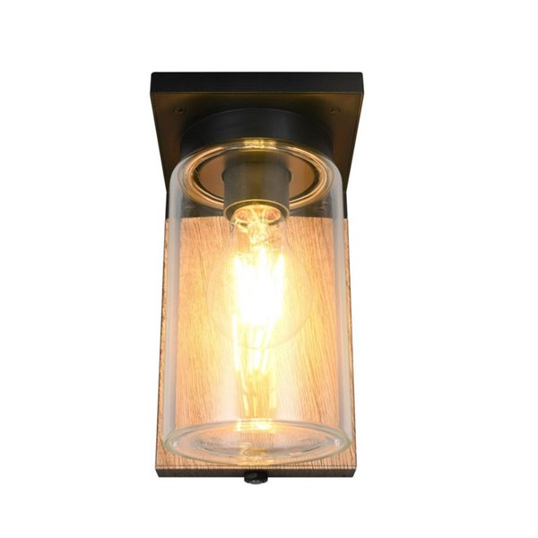 Aplique para exterior ARDILA, sensor oscuridad, bombilla excl. 1x E27 max. 40W IP44 Madera