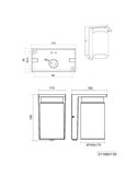 Aplique para exterior ARDILA, sensor oscuridad, bombilla excl. 1x E27 max. 40W IP44 Madera