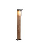 Poste exterior ARDILA 100cm, sensor de oscuridad e interruptor integrado, excl. 1x E27 max. 40W IP44 Madera