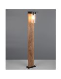 Poste exterior ARDILA 100cm, sensor de oscuridad e interruptor integrado, excl. 1x E27 max. 40W IP44 Madera