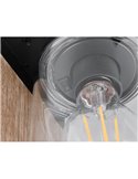 Baliza exterior ARDILA 65cm, con sensor de oscuridad, bombilla excl. 1x E27 max. 40W IP44 Madera