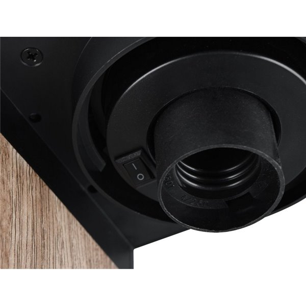 Baliza exterior ARDILA 65cm, con sensor de oscuridad, bombilla excl. 1x E27 max. 40W IP44 Madera