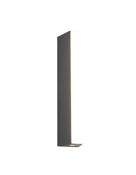 Aplique pared exterior MARNE grande 30cm, luz arriba y abajo, 8,5W 1000lm, 3000K IP44 Antracita