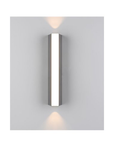 Grande applique d'extérieur MARNE, 30 cm, éclairage direct et indirect, 8,5 W, 1 000 lm, 3 000 K, IP44, anthracite