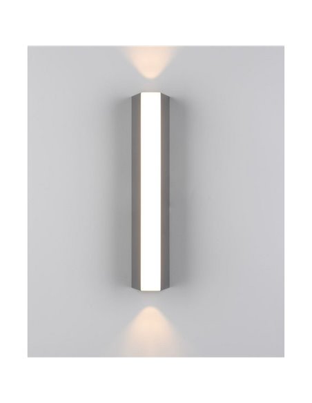 Grande applique d'extérieur MARNE, 30 cm, éclairage direct et indirect, 8,5 W, 1 000 lm, 3 000 K, IP44, anthracite