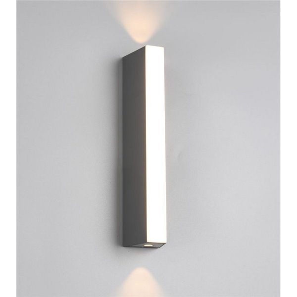 Grande applique d'extérieur MARNE, 30 cm, éclairage direct et indirect, 8,5 W, 1 000 lm, 3 000 K, IP44, anthracite