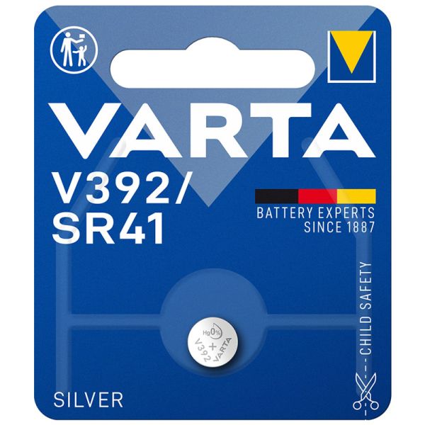 Micro Pila de Botón VARTA SR41 V392 Silver 1,55V (Blister 1 unid.) Varta