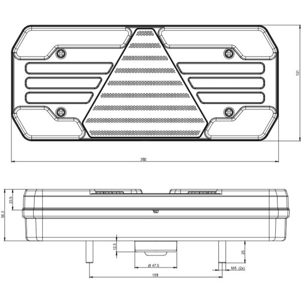 LED-Rücklicht 30,2 cm mit dynamischem...