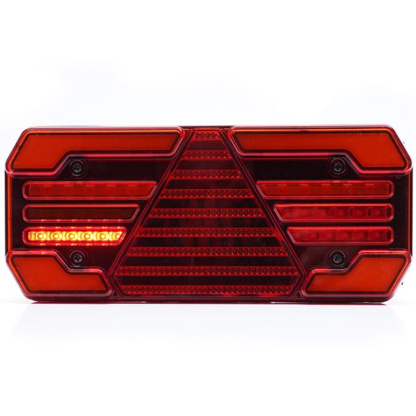 Feu arrière à LED de 30,2 cm avec clignotant dynamique et homologation R1D, IIIA, S1D, 2aD, F1, AR W248 DD