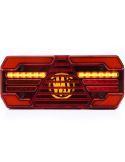 Lanterna traseira de LED com indicador dinâmico, 30,2 cm, e aprovação R1D, IIIA, S1D, 2aD, F1, AR W248 DD