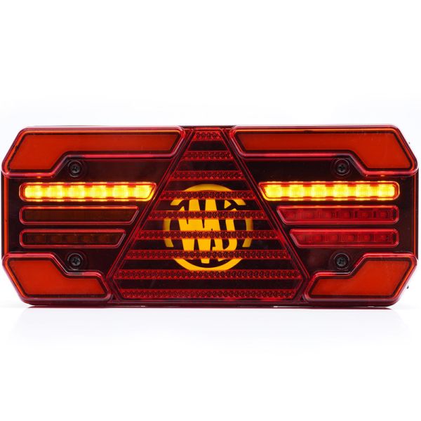 Lanterna traseira de LED com indicador dinâmico, 30,2 cm, e aprovação R1D, IIIA, S1D, 2aD, F1, AR W248 DD