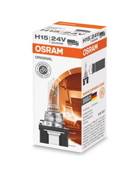 Lâmpada halógena OSRAM ORIGINAL LINE 64177 H15 24V para caminhões