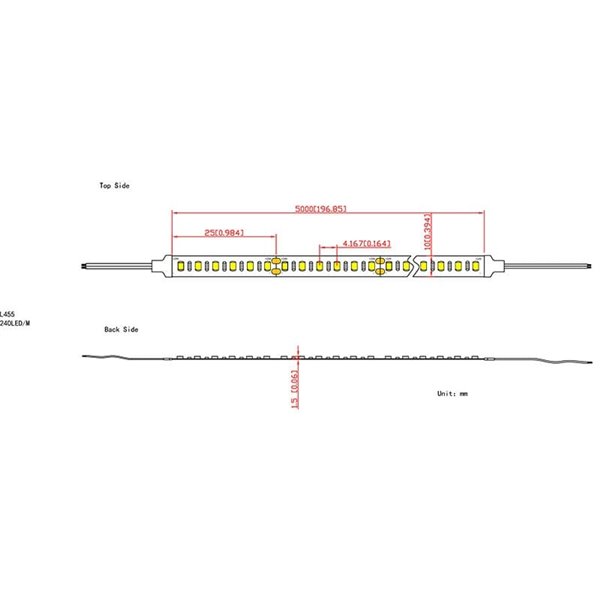 Tira LED en rollo 5m. TIRAS LED STRIPS de interior 24V 19,2W/m IP20 2700K/3000K/4000K