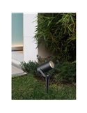 Spot extérieur orientable avec piquet en corten QUEBEC, décoratif pour jardins, GU10, IP65