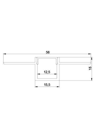 Perfil de Aluminio para empotrar en...