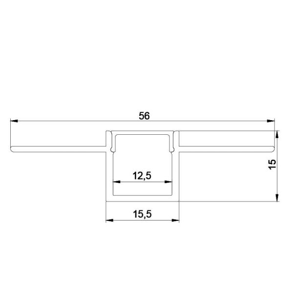 Perfil de Aluminio para empotrar en...