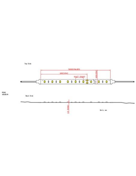 Tira LED en rollo 5m. TIRAS LED STRIPS de interior 24V 9,6W/m IP20 2700K/3000K/4000K - medidas