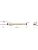 Tira LED en rollo 5m. TIRAS LED STRIPS de exterior 24V 14,4W/m IP65 3000K/4000K - medidas