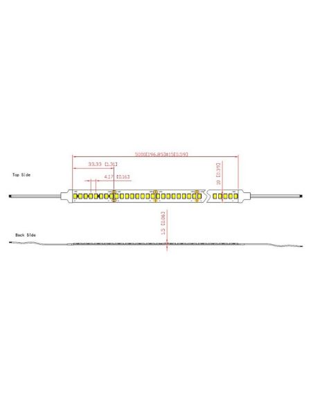 Tira LED en rollo de 5m TIRAS LED STRIPS 24V 14,4w/m IP20 3000K/4000K-medidas