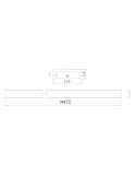 Perfil de aluminio blanco para TIRA LED 2000*17.1*8.5mm -TIRAS LED STRIPS-medidas