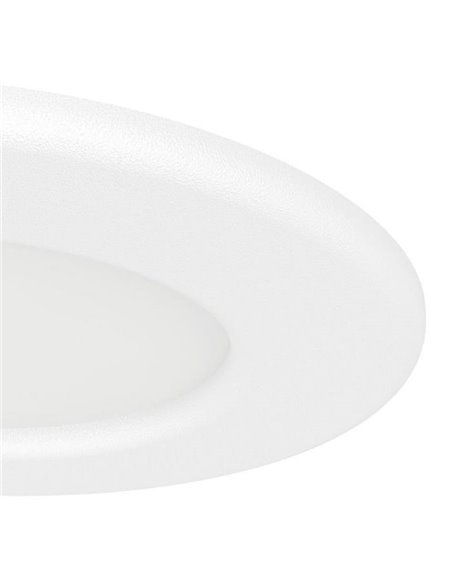 Downlight LED empotrable blanco FUEVA 6, CCT (2700K-4000K-6500K), 3,7W 450Lm, Ø88mm, IP20