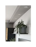 Downlight LED empotrable blanco FUEVA 6, CCT (2700K-4000K-6500K), 3,7W 450Lm, Ø88mm, IP20