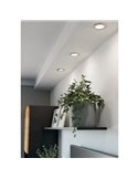 Downlight LED empotrable níquel mate FUEVA 6, CCT (2700K-4000K-6500K), 3,7W 450Lm, Ø88mm, IP20